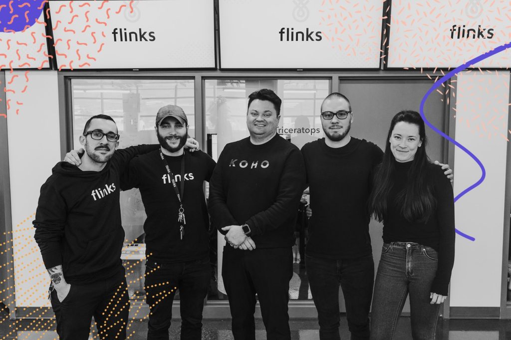 KOHO's CTO Kris Hansen visited Flinks' office in march 2019